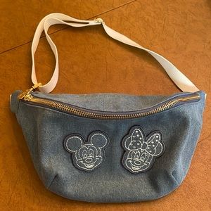 Stoney Clover Lane denim jumbo fanny pack